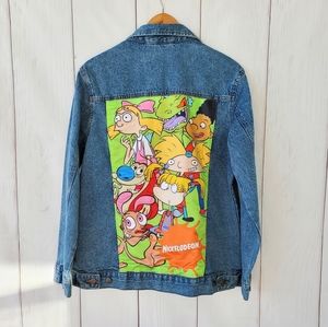 Nickelodeon denim jacket back printed